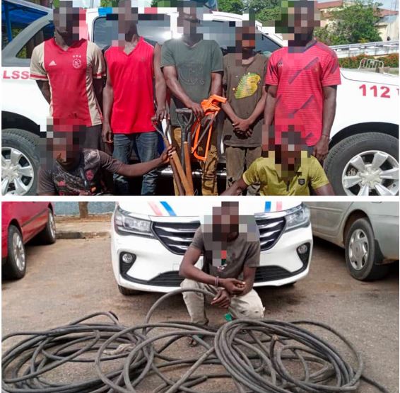 Lagos police arrest suspected cable vandal